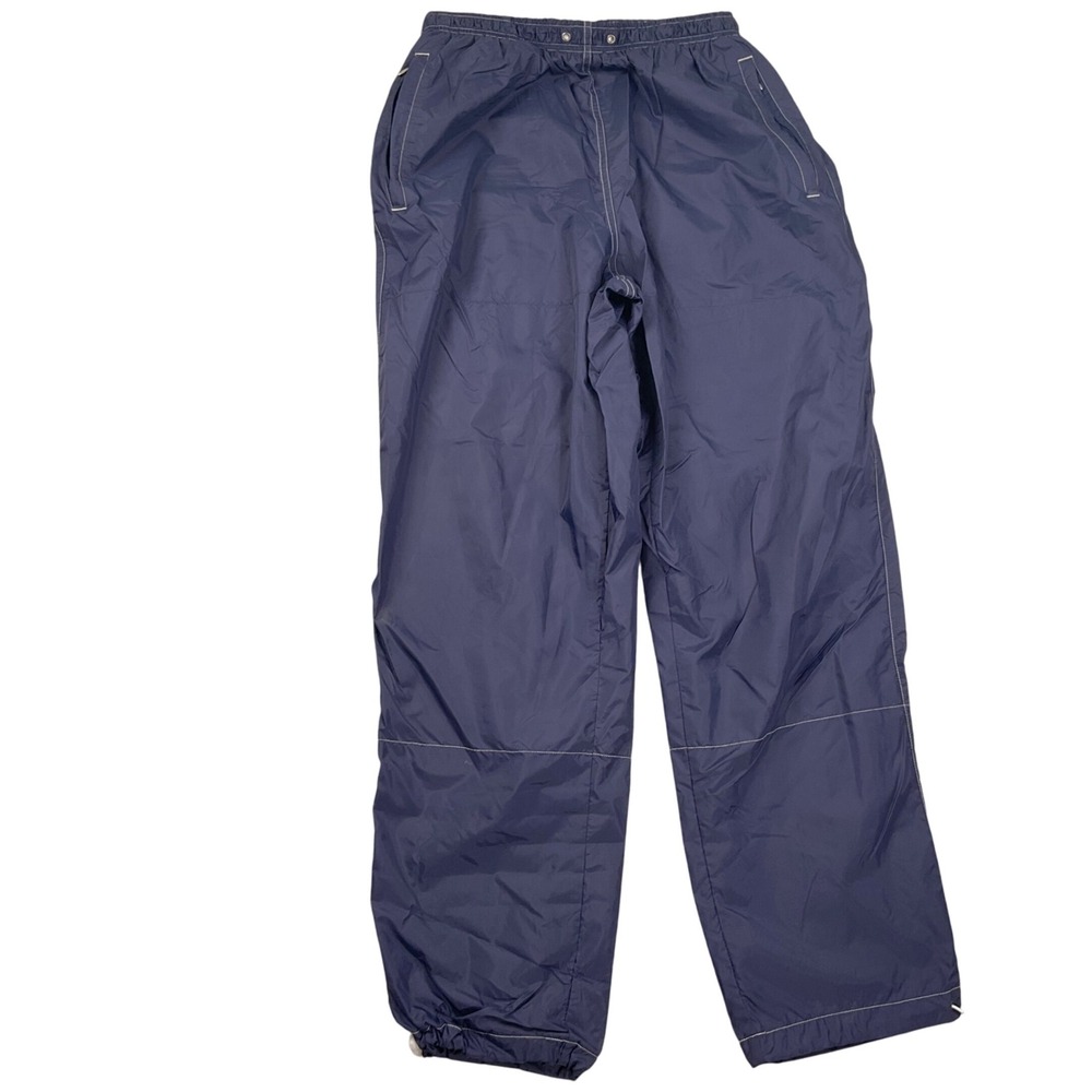 Foot Locker Track Pants Mens Medium Navy Softshell Nylon Lined 90s Jogger VTG